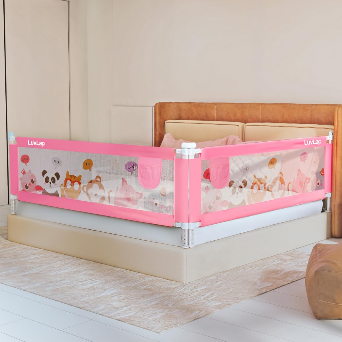 LuvLap Baby Bed Rail - Safe Sleep for Toddlers -23