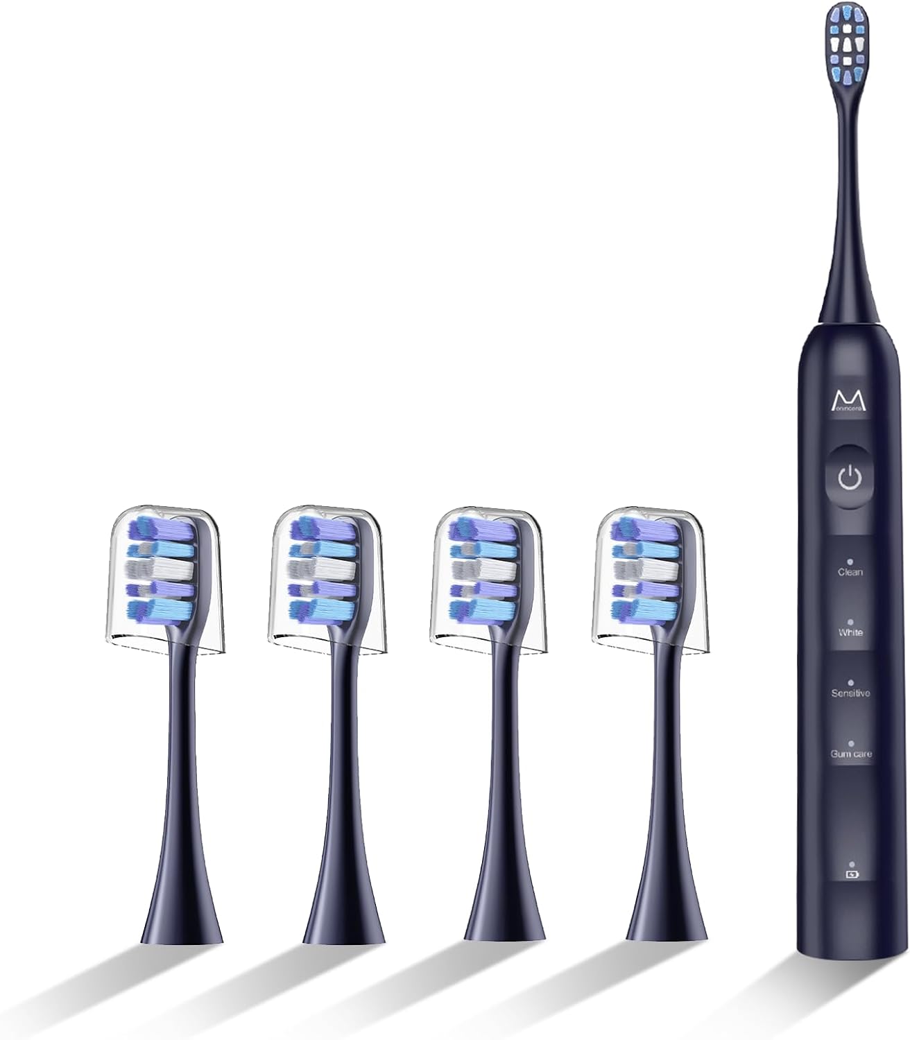 Sonic Electric Toothbrush for Adults&Teens – 180 Days Battery Life, Seamless Button&48000RPM Rechargeable Tooth Brush, 4 Replacement Heads for Deep Clean/Smart Timer/4 Brushing Modes/IPX8 Sonic Electric Toothbrush for Adults&Teens – 180 Days Battery Life, Seamless Button&48000RPM Rechargeable Tooth Brush, 4 Replacement Heads for Deep Clean/Smart Timer/4 Brushing Modes/IPX8
