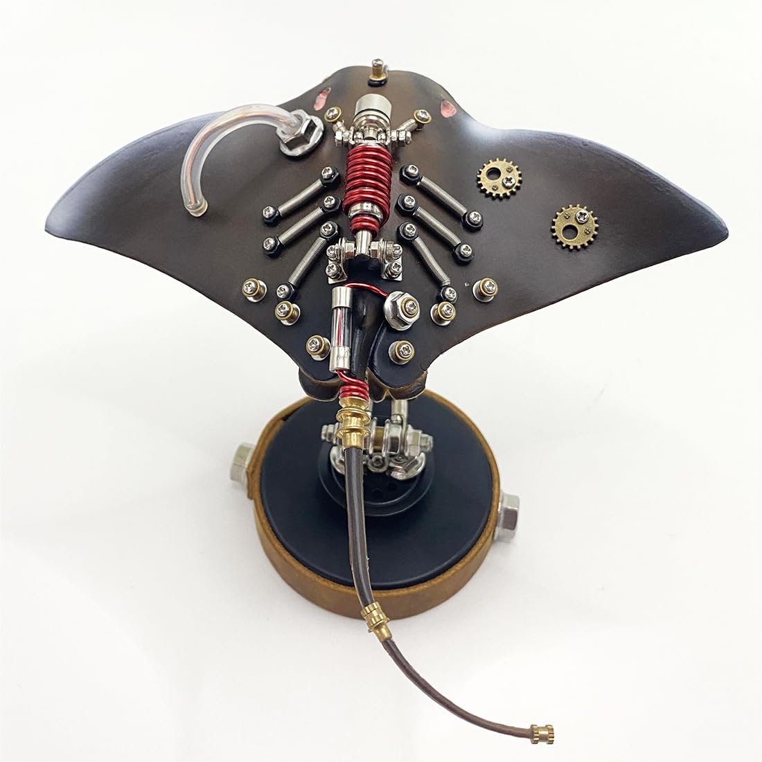 200 Teile Mechanisches 3D Metallpuzzle Meereskreatur Mit LED-Beleuchtung | 2 Stunden Bauzeit für dieses 3D Steampunk Puzzle ideal als industrielle Tischdekoration für Erwachsene