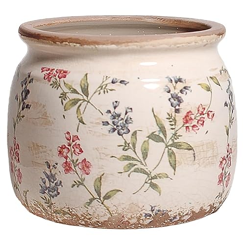 Xiaan Jiaju Flower Pots, Vintage Ceramic Planters for Indoor Plants,
