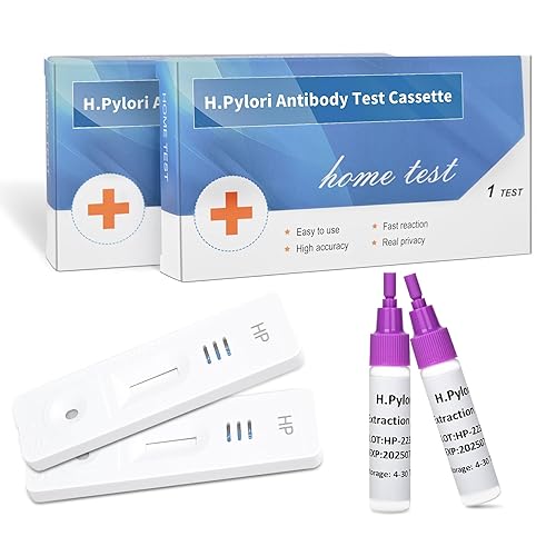 Helicobacter Pylori Stool 2 Kits de prueba, H. Pylori, h. Taburete Pylori (antígeno) 10-15 minutos de prueba rápida en casa, el resultado es