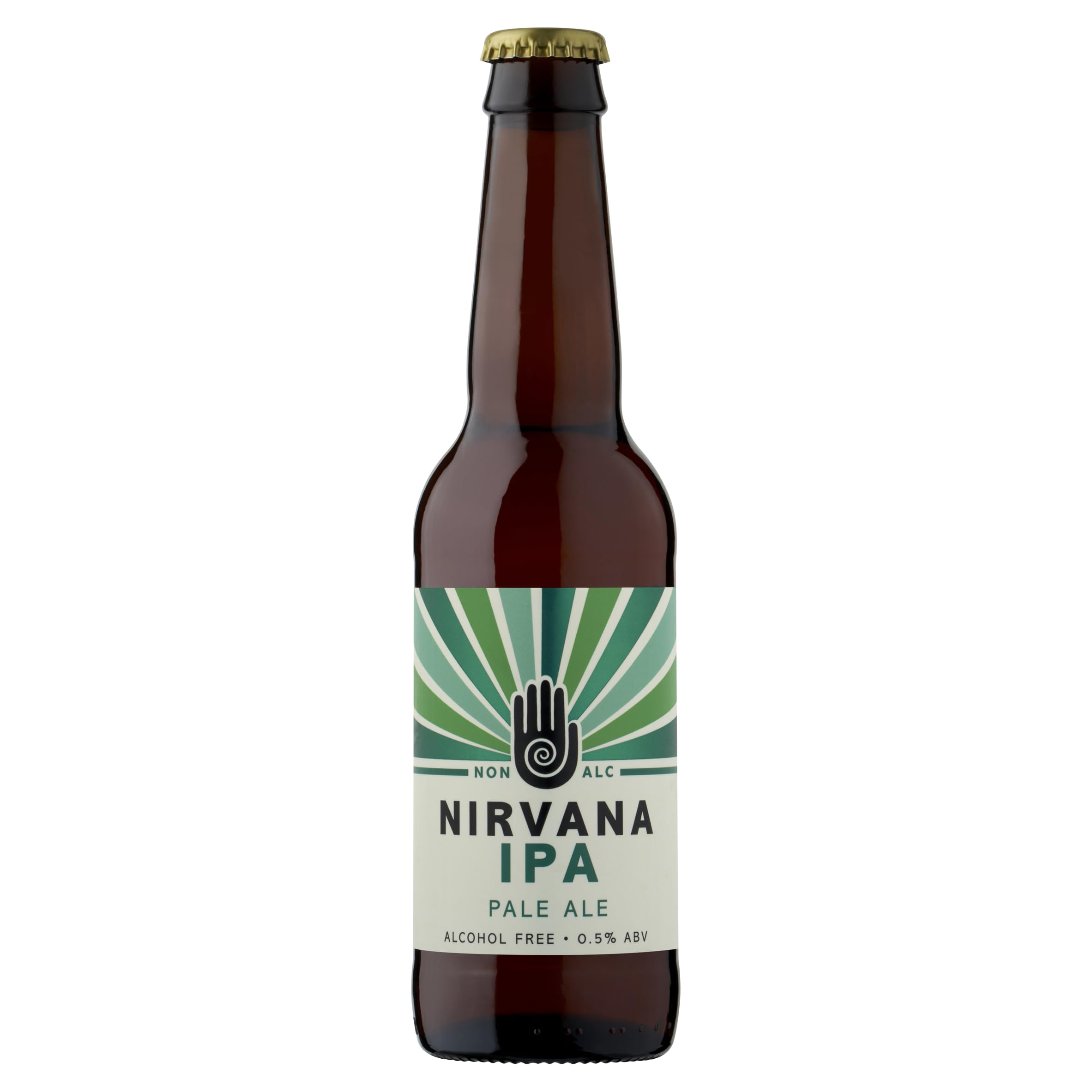 Nirvana - IPA, 0.5% ABV, 12 x 330ml - Zesty Grapefruit Cascade Hops, Gluten Free, International Beer Challenge 2025 Silver, World Beer Awards Gold and Country Winner - Non Alcoholic