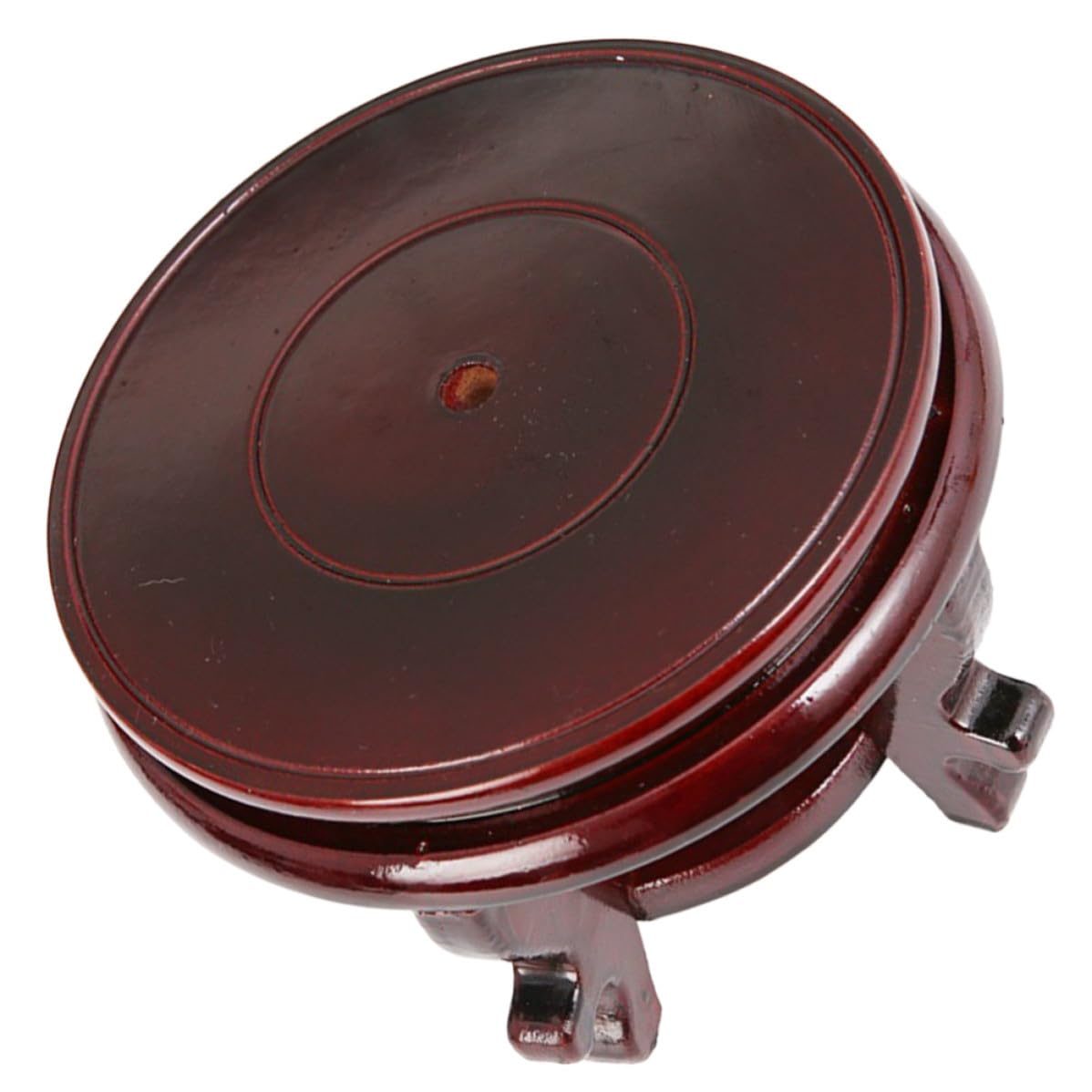 Support pour plantes en bois massif avec base ronde stable charge 35 Kg