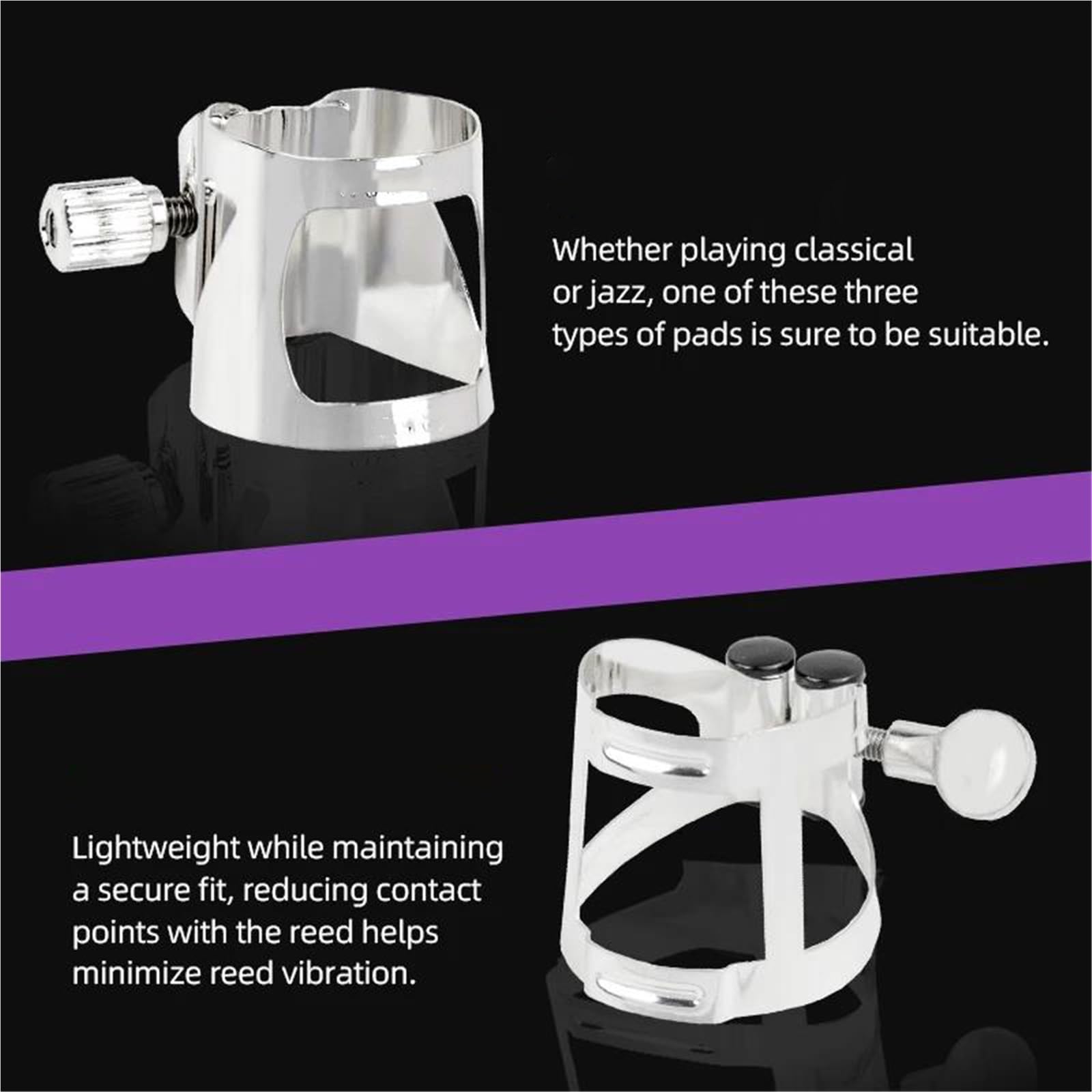 Accesorios Para Clarinete De Calidad Profesional Abrazadera De Transposición Para Material Metálico Cabeza Clarinete Bb | Accesorios para clarinete(Lc051Pp)