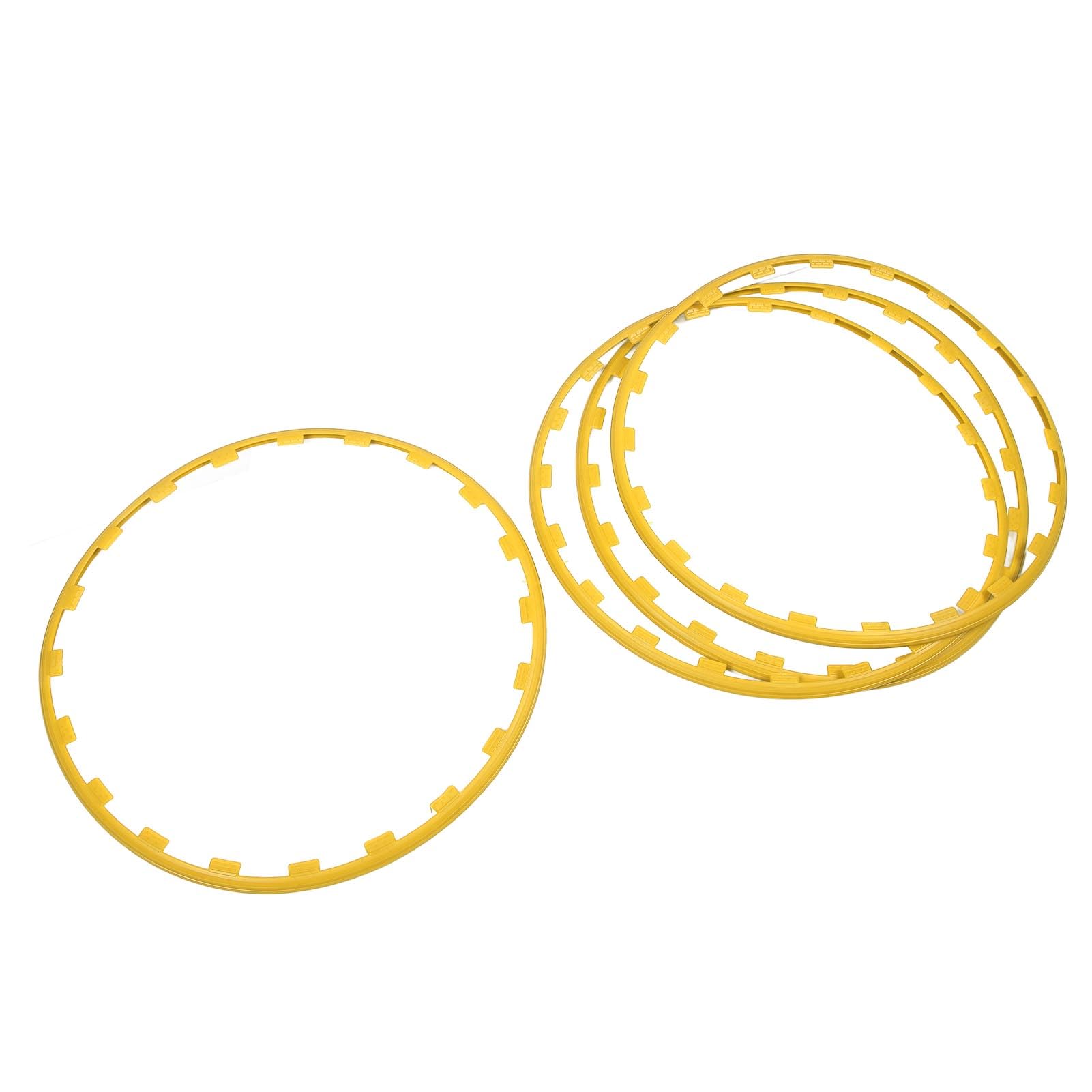 CHICIRIS Radkanten-Schutzring Nylon Felgenschutz 4 Stück für (Yellow)