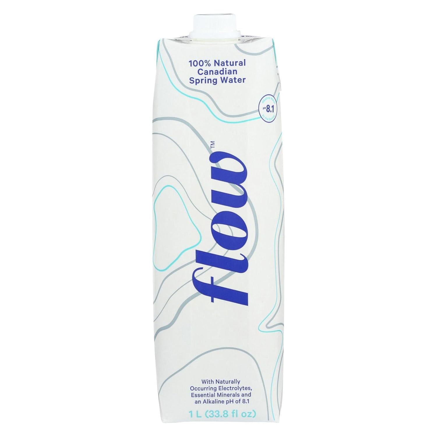 FLOW, SPRING WATER, ALKALINE, NAT - Pack of 6