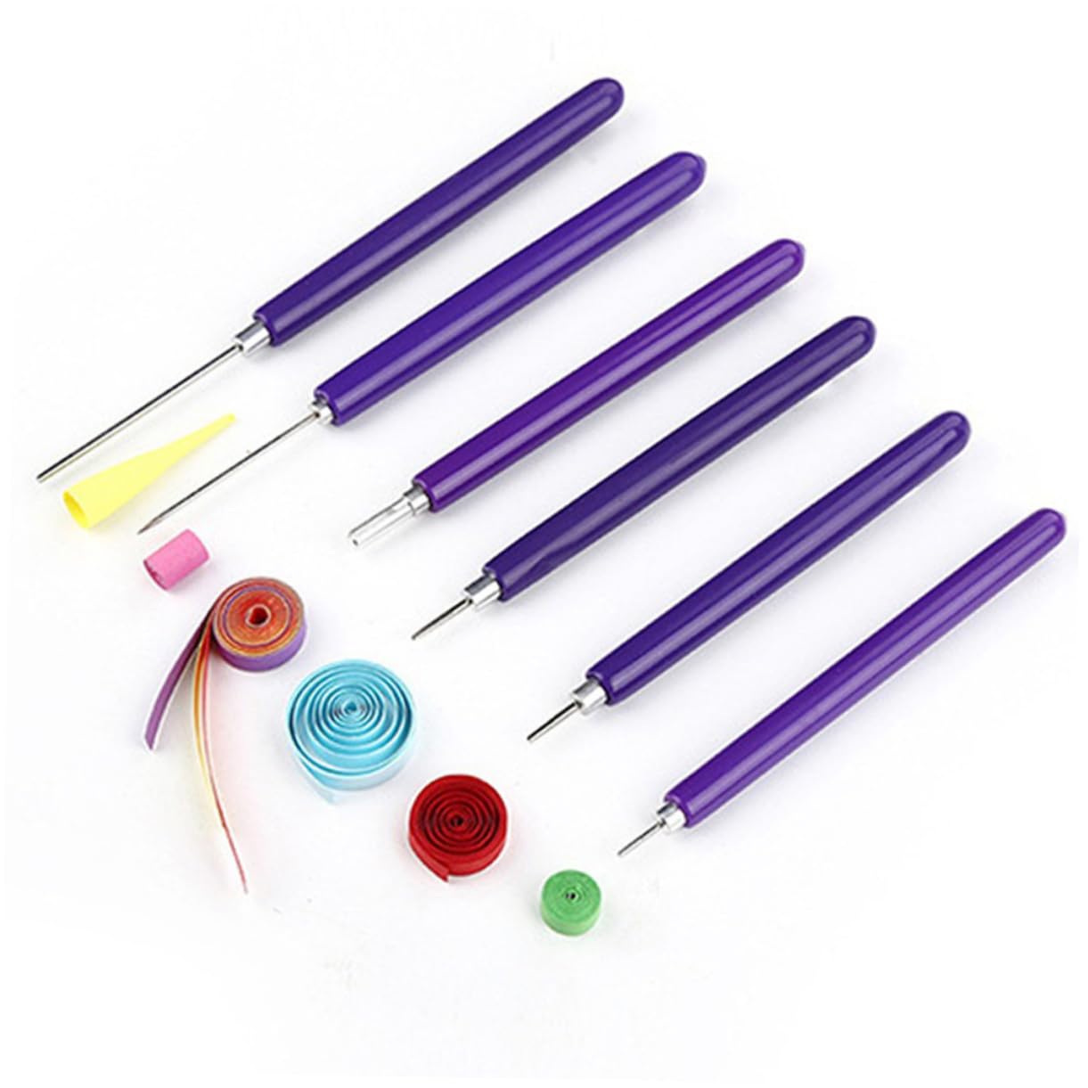 Uonlytech 5 Set Strumenti per Quilling Curling per Bead e Ago Quilling Kit per Progetti Fai da Te e Decorazioni