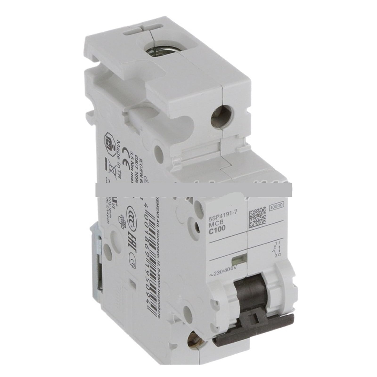 Disjoncteur miniature 100A 5SP4191-7 de haute précision pour réseaux 230/400V 10kA
