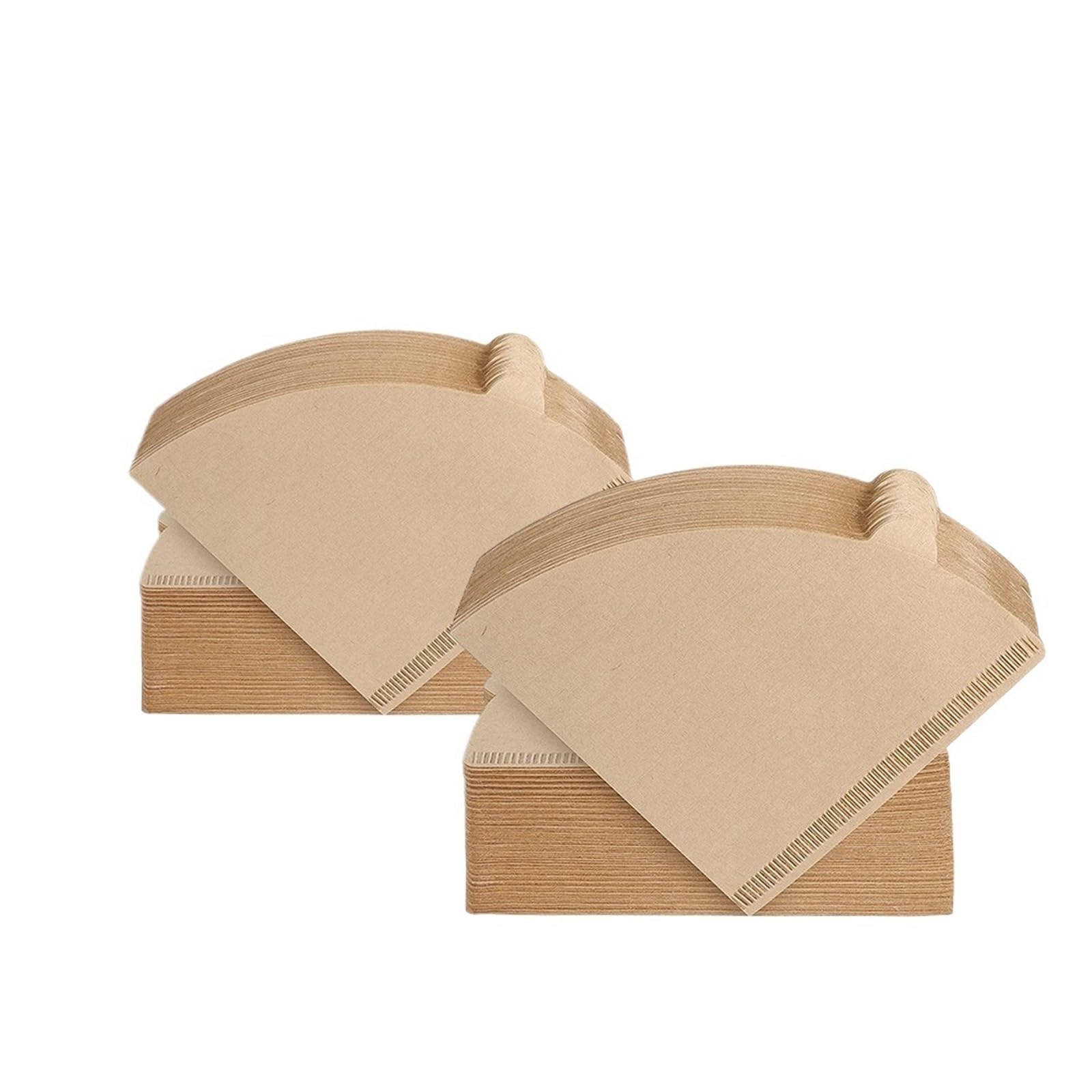 Kegel-Kaffeefilter, 100 Stück, 1–4 Tassen, Ungebleichtes, Naturbraunes V02-Einweg-Kaffeefilterpapier(200 pcs)