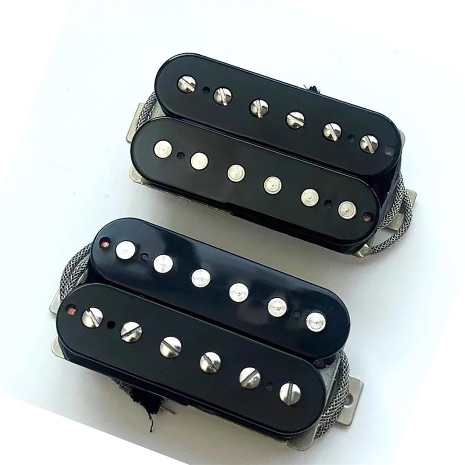 Pickup Gitary Elektrycznej Przetworniki gitarowe elektryczne Humbucker Przetworniki gitarowe Zestaw czarny/zebry(Black)
