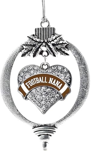 Miniatura 224 de Inspired Silver Adornos festivos de dije de corazón pave de plata con circonitas cúbicas