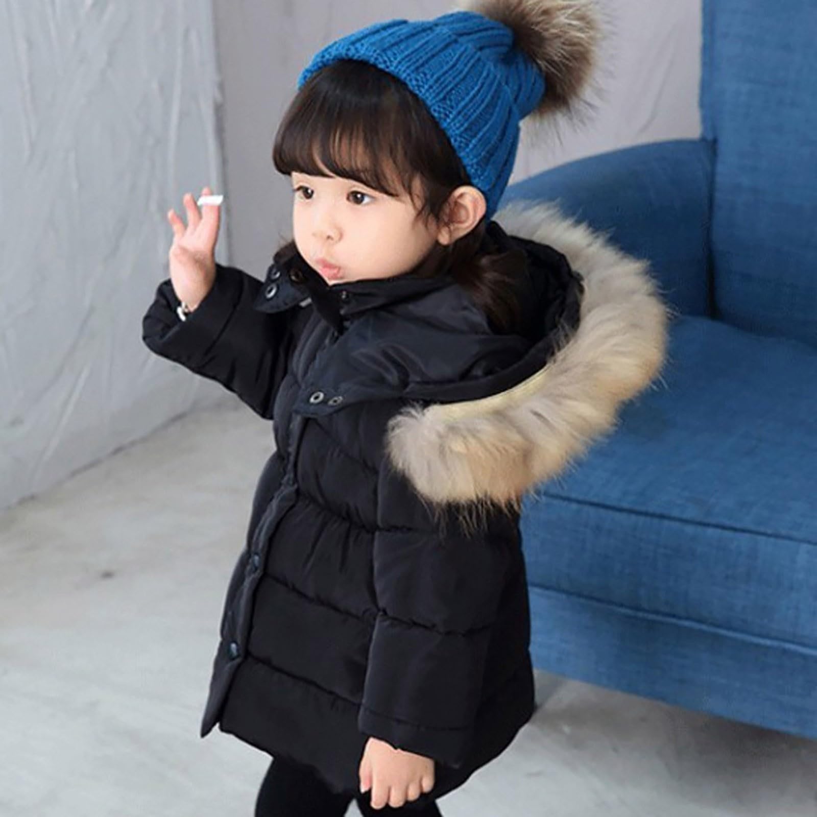 Generisch Neonati Ragazze Caldo Bambino Piumino Bambini Cappotto Vestiti Inverno Bambini Cappotto Abbigliamento Bambini Ragazzo 98