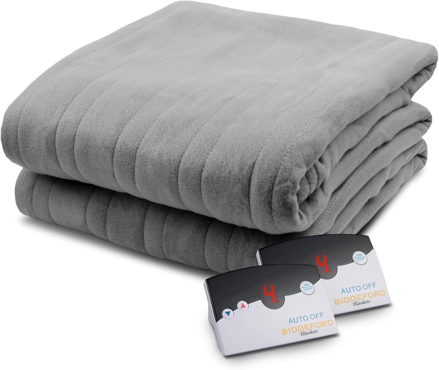 Biddeford Blankets Comfort Knit Heated Blanket with Therapeutic Heat Settings