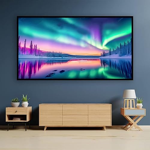 Miniatura 5 de ijbnhd Kits de pintura de diamantes Aurora grandes para adultos, pintura artística de diamantes 5D, arte y manualidades de diamantes de imitación de