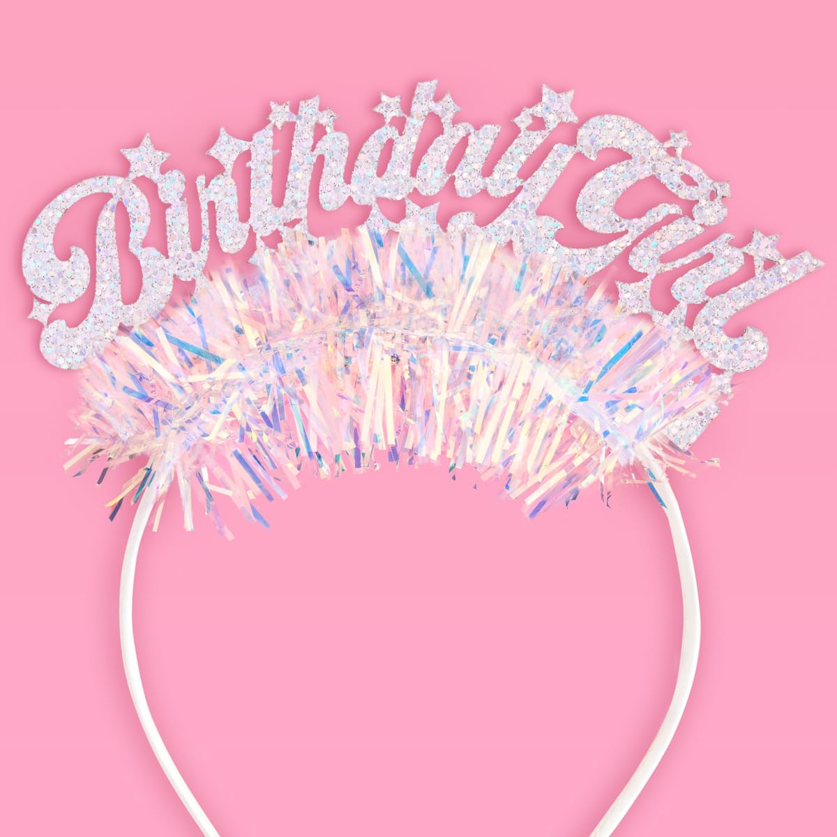 xo, Fetti Birthday Girl Headband - Fits Adult + Child | Bday Party Hair Accessory, 21st Favor, Birthday Party Decorations, 30th Supplies, Sweet 16,