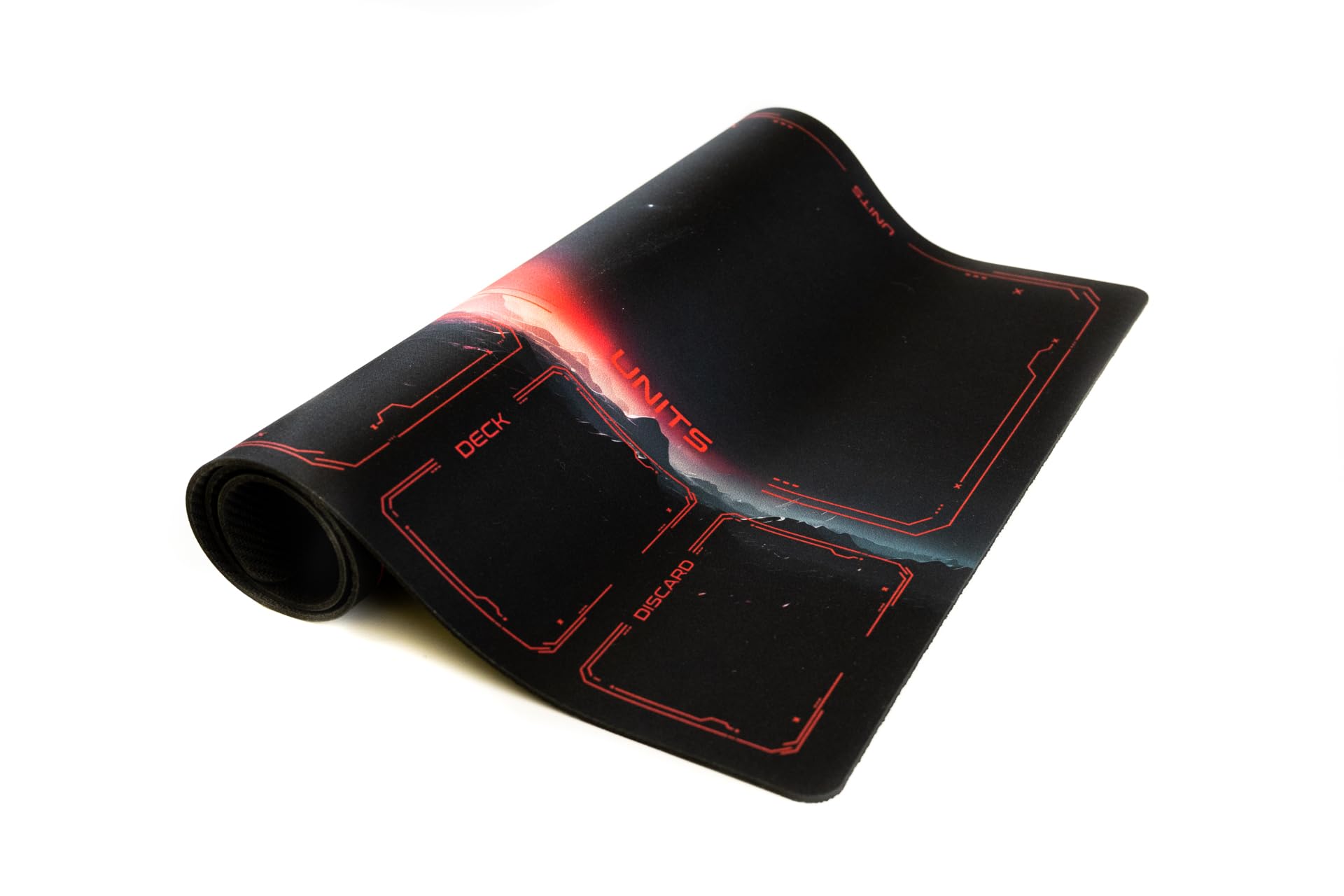 Mata kompatybilna z Star Wars Unlimited 24"x14" 61x35,5 cm Czerwony Księżyc
