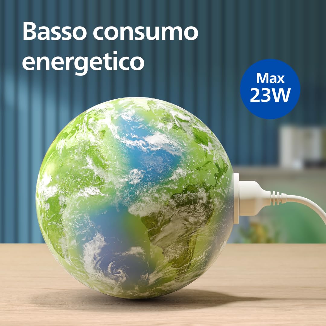 Philips Purificatore d'aria Serie 900, filtro HEPA NanoProtect + carbone attivo, CADR 250m³/h per allergici 65m², silenzioso, intelligente ed efficiente dal punto di vista energetico (AC0951/13)