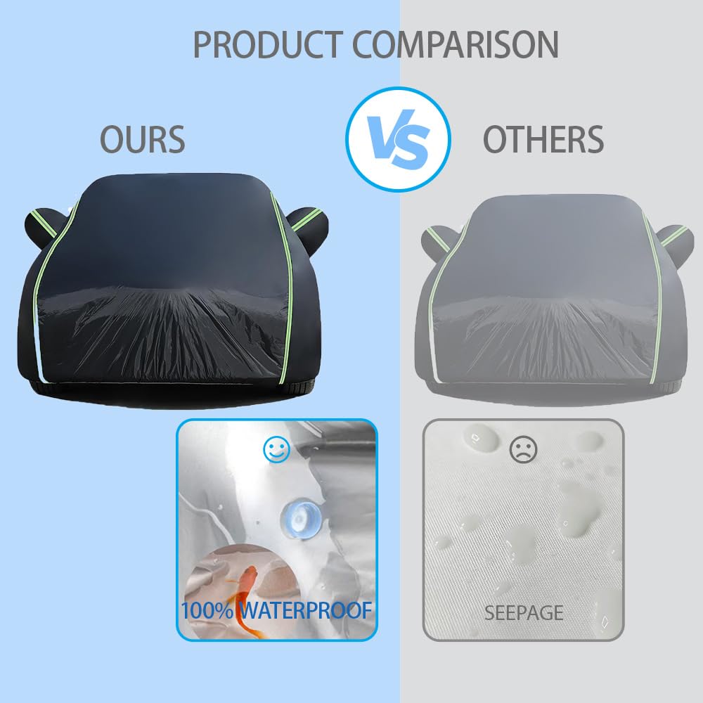 Car Cover for Lotus Esprit V8 Coupe 2-Door 1993-2004, Car Cover Waterproof All Weather,Rain Sun Wind Dust Protection,Customed Outdoor Car Covers with Door Zipper, Durable Oxford Fabric z0126