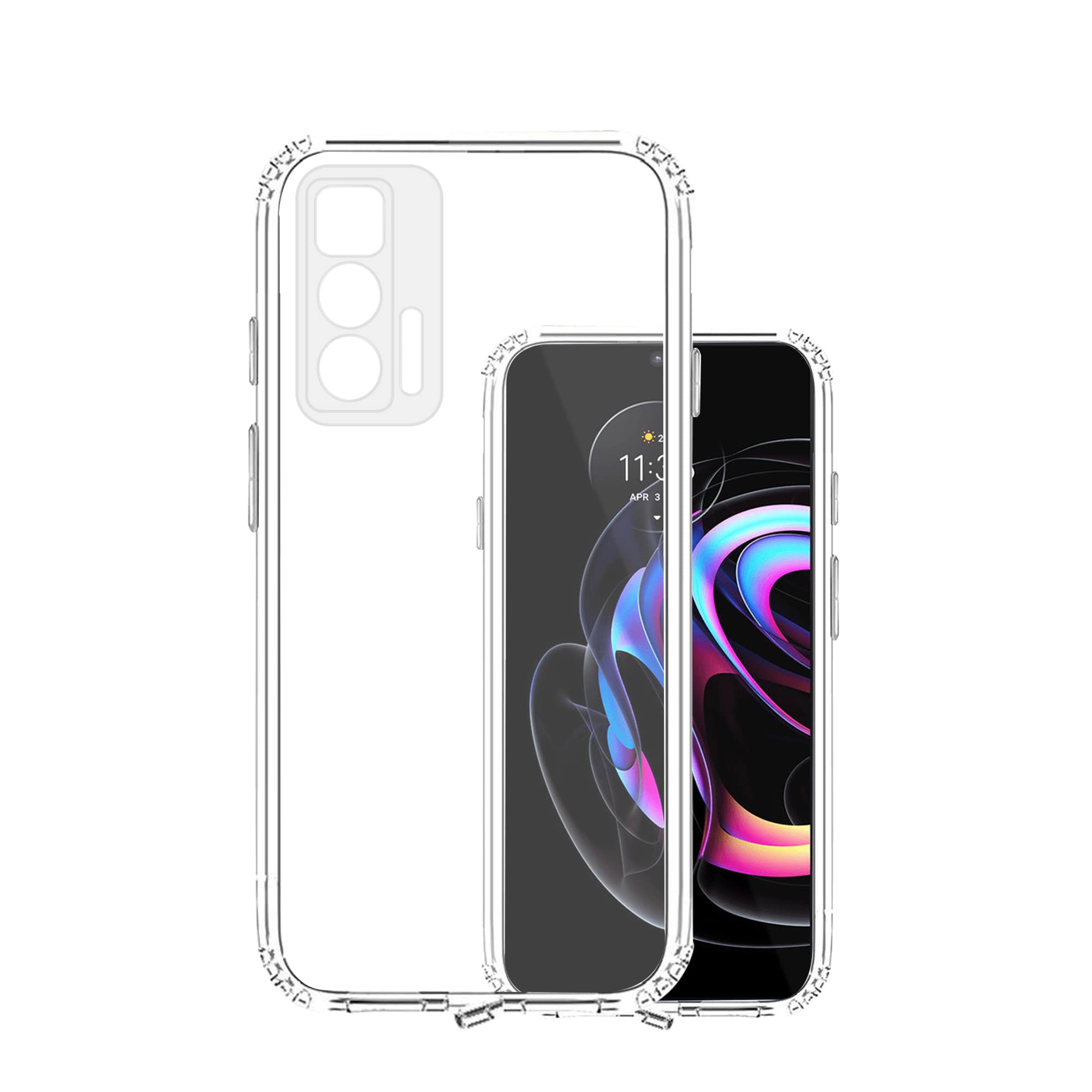 VIDO Transparent Back Case Cover for Motorola Edge 20 Pro (Soft & Flexible & Camera Protection Back Case) (B09HMX15WJ) Amazon Price History, Amazon Price Tracker