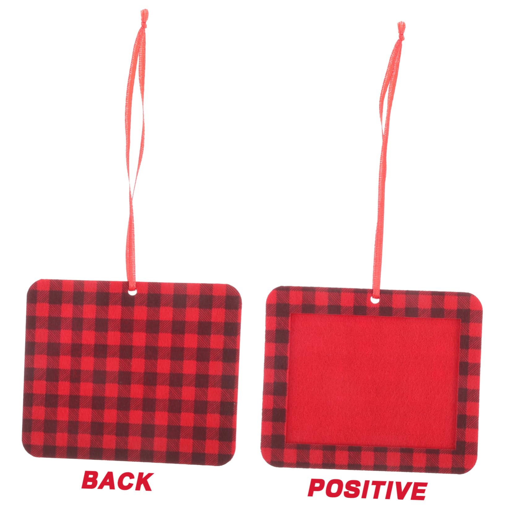 ABOOFAN 4 Juegos De Marcos De Fotos Colgantes Para Árbol De Navidad Accesorio Decorativo Para Fotos Festivas Colgante De Fieltro Resistente Para El Hogar 12 Unidades X 4
