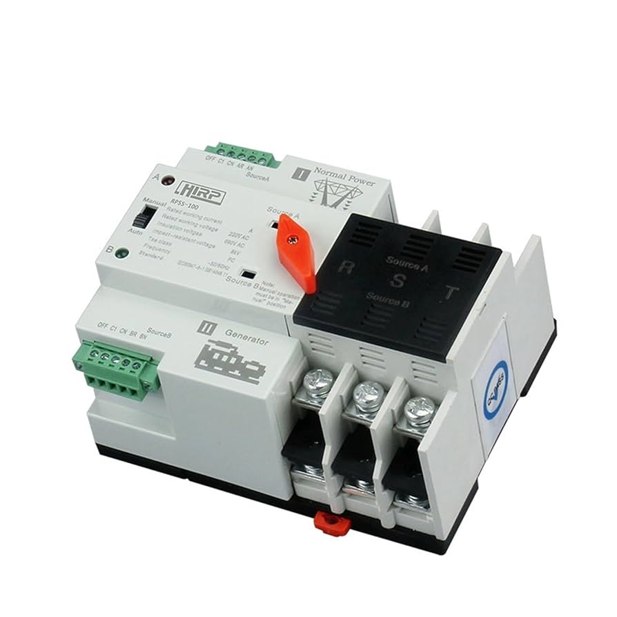 Amazon.com: QWJWIYKUZ RP5S-100 3Poles ATS Transfer Switch