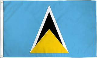 AZ FLAG Saint Lucia Flag 2' x 3' - Saint Lucian flags 60 x 90 cm - Banner 2x3 ft