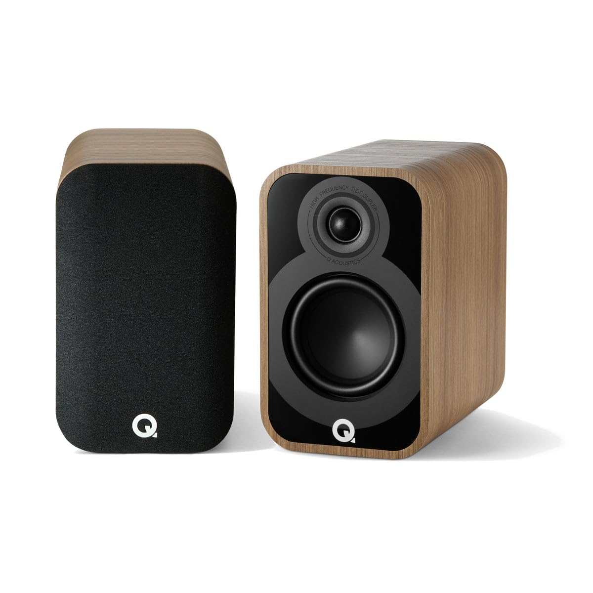 Q ACOUSTICS 5010 Kompaktowe głośniki półkowe, para Holme Oak - 11.4 cm średni/basowy przetwornik, 2.5 cm głośnik wysokotonowy - system dźwięku przestrzennego TV - odtwarzacz płyt winylowych Hifi