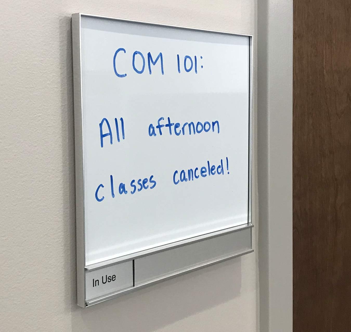 Framed Whiteboard Slider Sign (8.5" x 8.5")