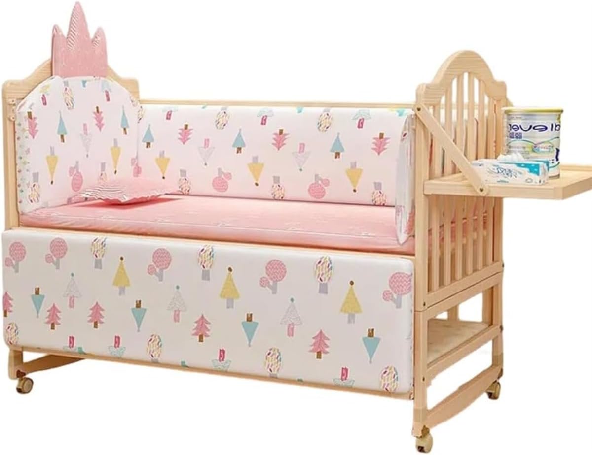 【未使用品】ベビーベッド　高さ調節可　蚊帳　キャスター付き Amazon.co.jp: Oqhvup ベビーベッド 添い寝 乳児用ベッド 新生児