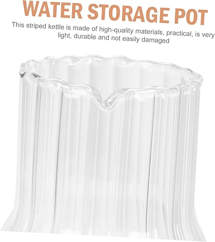 Miniatura 3 de Cabilock Jarra de agua de noche, jarra y taza de vidrio de agua, vaso de té helado, jarra de té transparente, recipiente de almacenamiento de agua