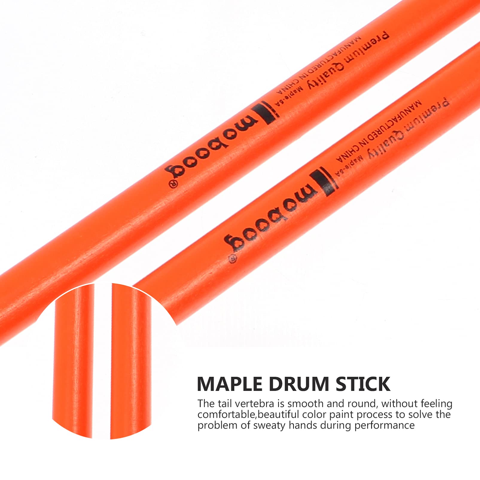 World Rhythm Paire De Baguettes De Batterie En érable 5 A Avec Pointe En Nylon 5 A