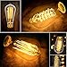 12 Pack Vintage Edison Light Bulbs, 7 Squirrel Cage Filament Bulbs , 5 Spiral Filament Bulbs, 60W, ST64, E26, Dimmable,Clear Glass, Industrial Vintage Bulbs