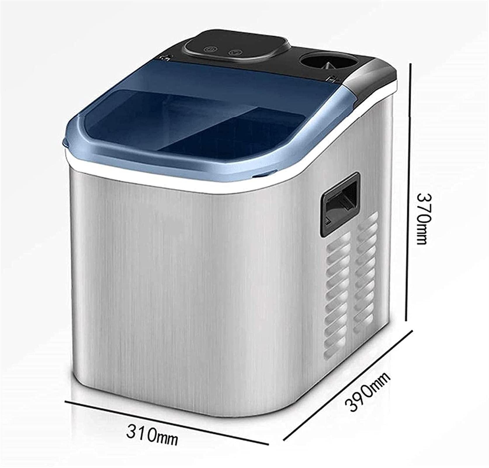 Ghiaccio 55 libbre in 24 Ore Fabbricatore di Ghiaccio Elettrico e Produttore di Ghiaccio Portatile Compatto Perfetto per casa/Cucina/Ufficio