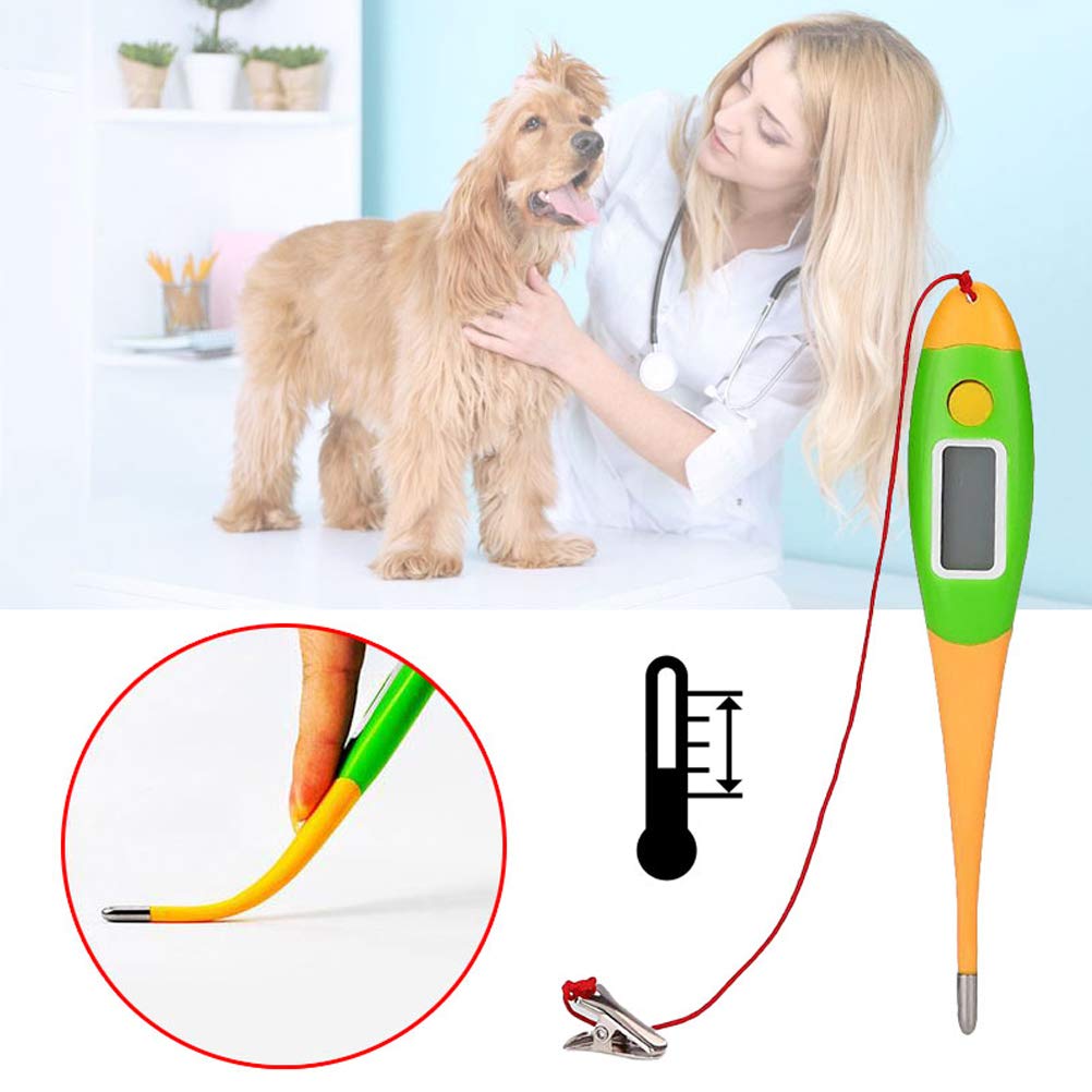 Termometro Auricolare Per Animali - Impermeabile, Con Display LED, Per Cani, Gatti, Mucche, Maiali