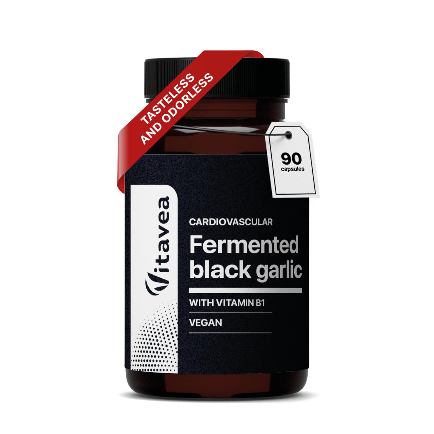 Black Garlic - 9000mg - 30:1 Extract with Vitamin B1-45 Days - Vegan