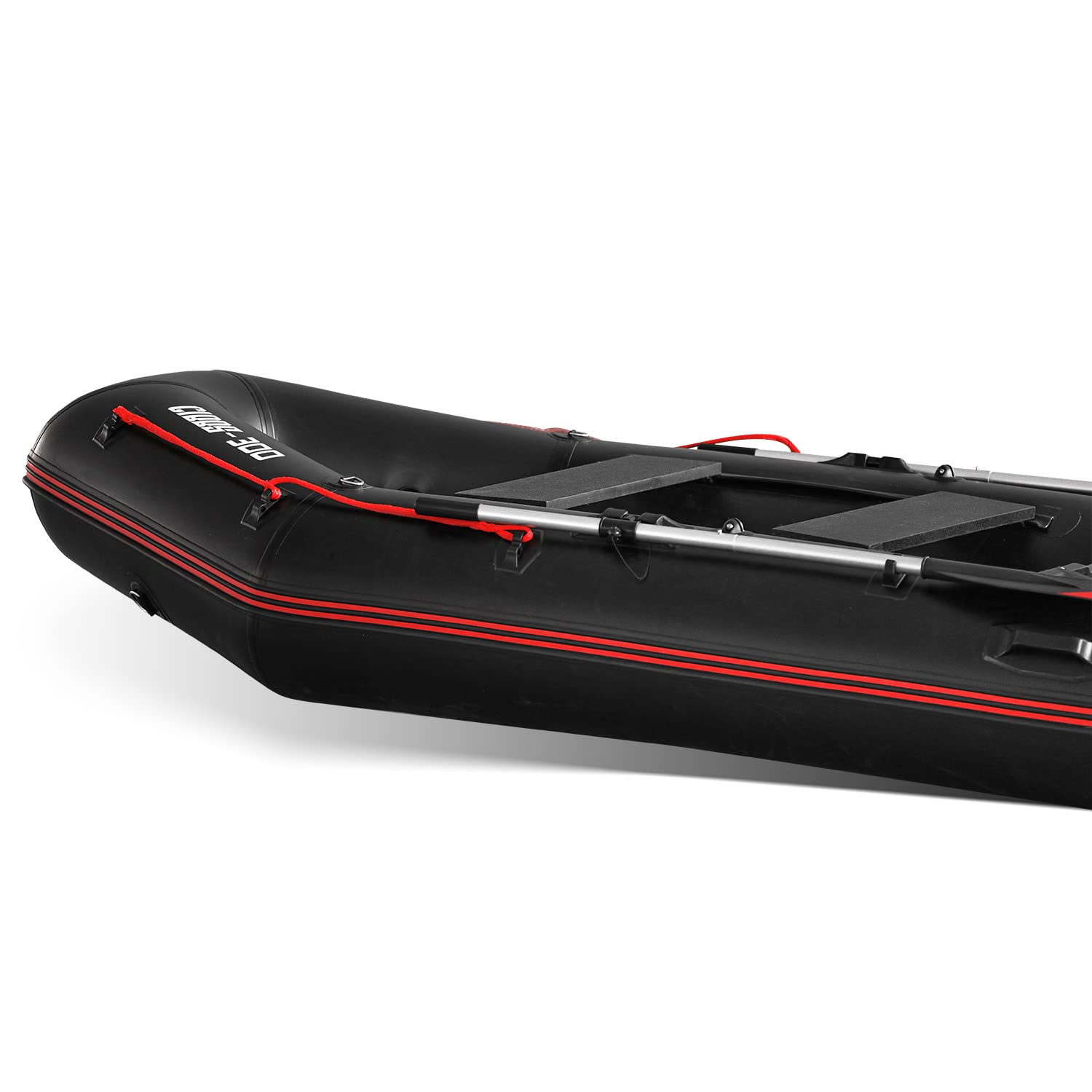 BOUDECH Gibbs 300 - Gommone 300X150 con 4 Camere d'Aria E Pavimento in Legno Sintetico