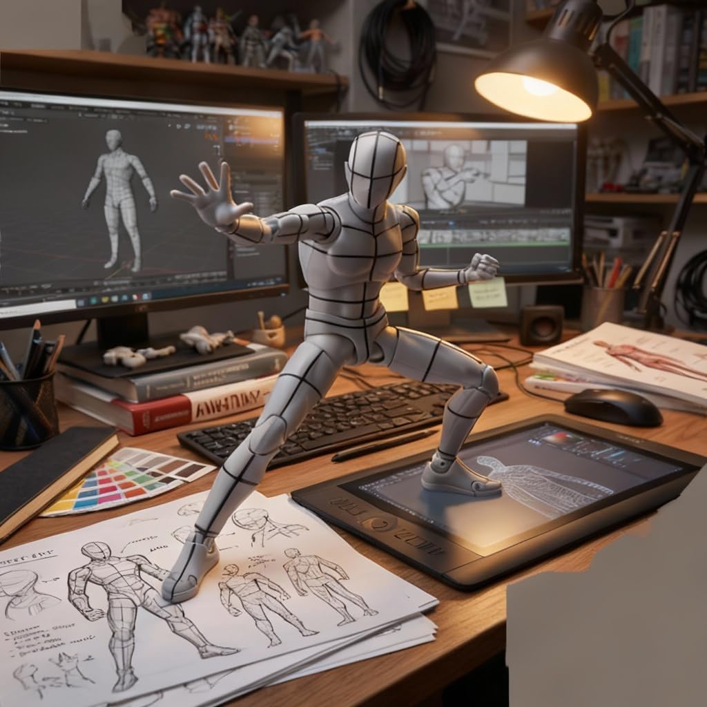Kosik SHF Figuarts Body Kun -Wireframe- Sports Edition Figure (Gray Color Ver.) (Wireframe)