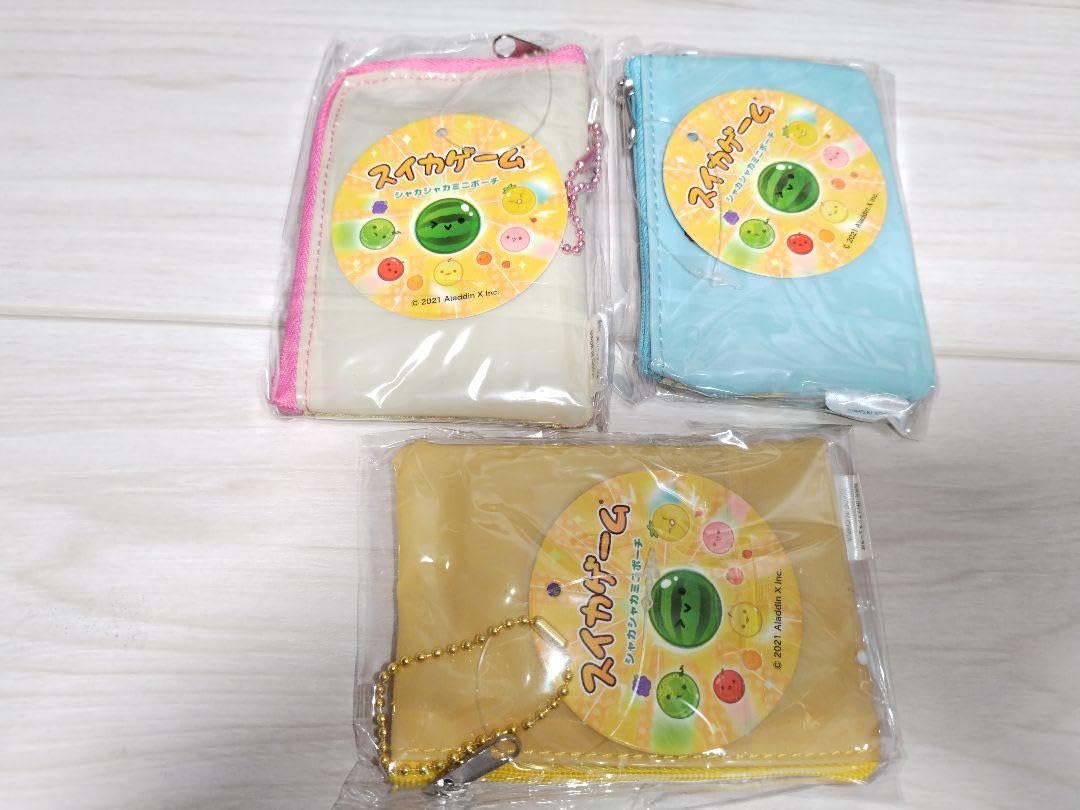 【新品】大量 スイカゲーム シャカシャカミニポーチ 25個×3種 75個まとめ 新品】大量 スイカゲーム シャカシャカミニポーチ 25個×3種 75個