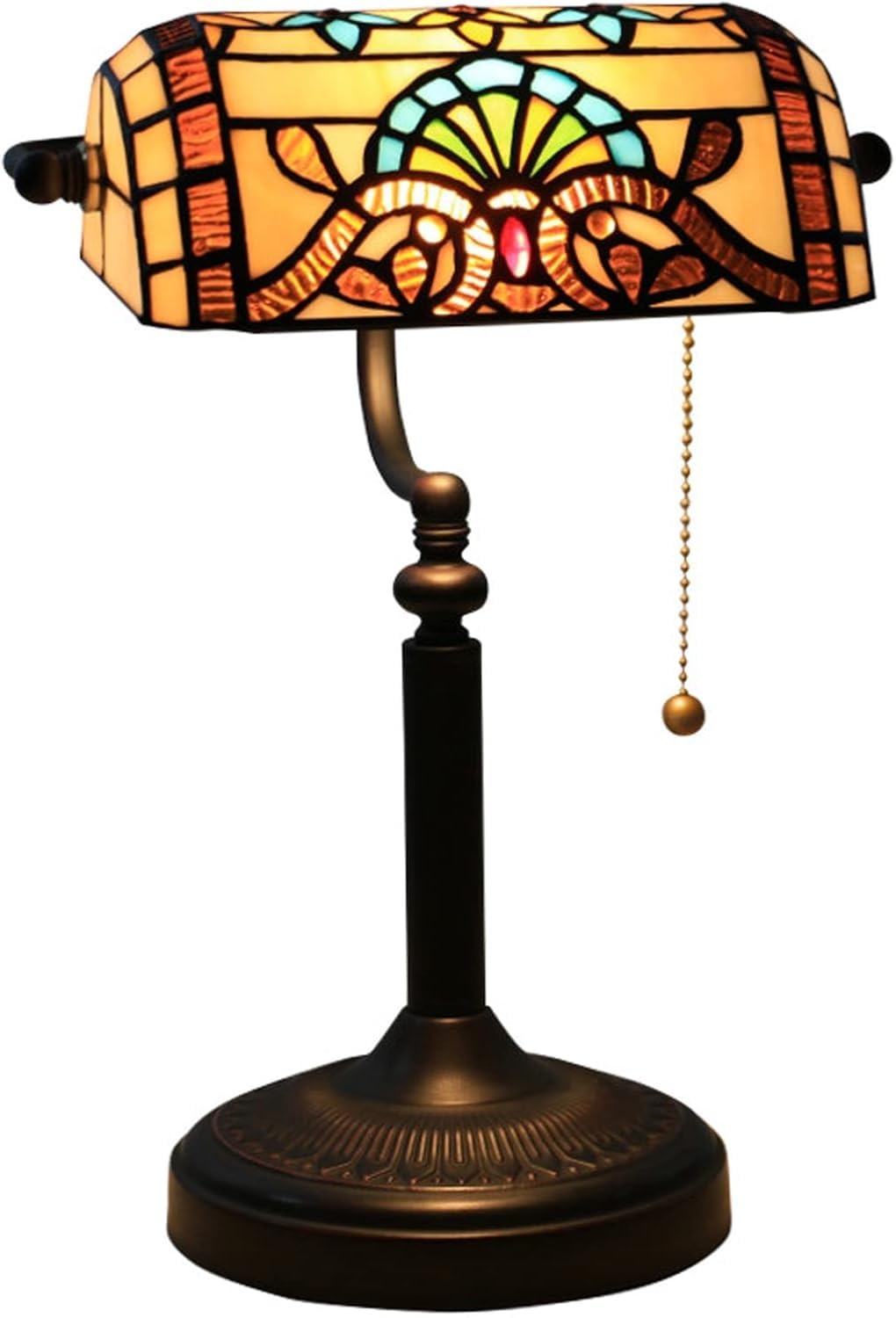 DFAEEKIYO Baroque Banker Lamp Table Lamps Vitreous European Office Lamps
