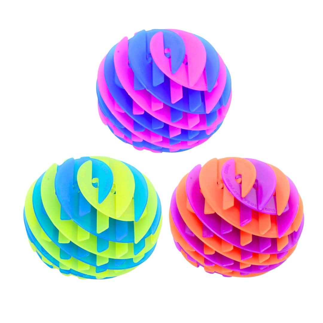 Zing Zinkeez FlatBall - The Ultimate Flat-to-Ball Fidget Toy - for Kids, Teens and Adults Ages 4 and Up - 3 Pack - Sunrise, Grapeshot, BlueFusion