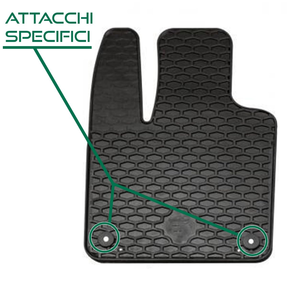 SERIE 4 TAPPETI - TAPPETINI IN GOMMA 3D TPE NERI PER DACIA DUSTER dal 2024 in poi - Solo verione GPL e Ibrido