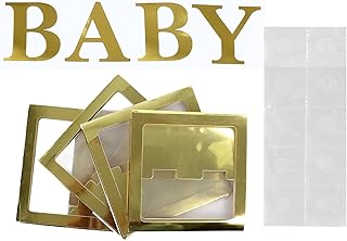 Shower Balloon Box | Pre - Folded Clear Plastic & Paper for Easy DIY | Gender Reveal/Birthday Party/Wedding Decoration | Secure & Gentle for Little Ones & Expecting Mothers