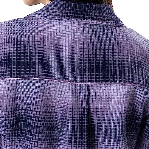 Wrangler womens Long Sleeve Flannel Top and Pant Pajama Set4