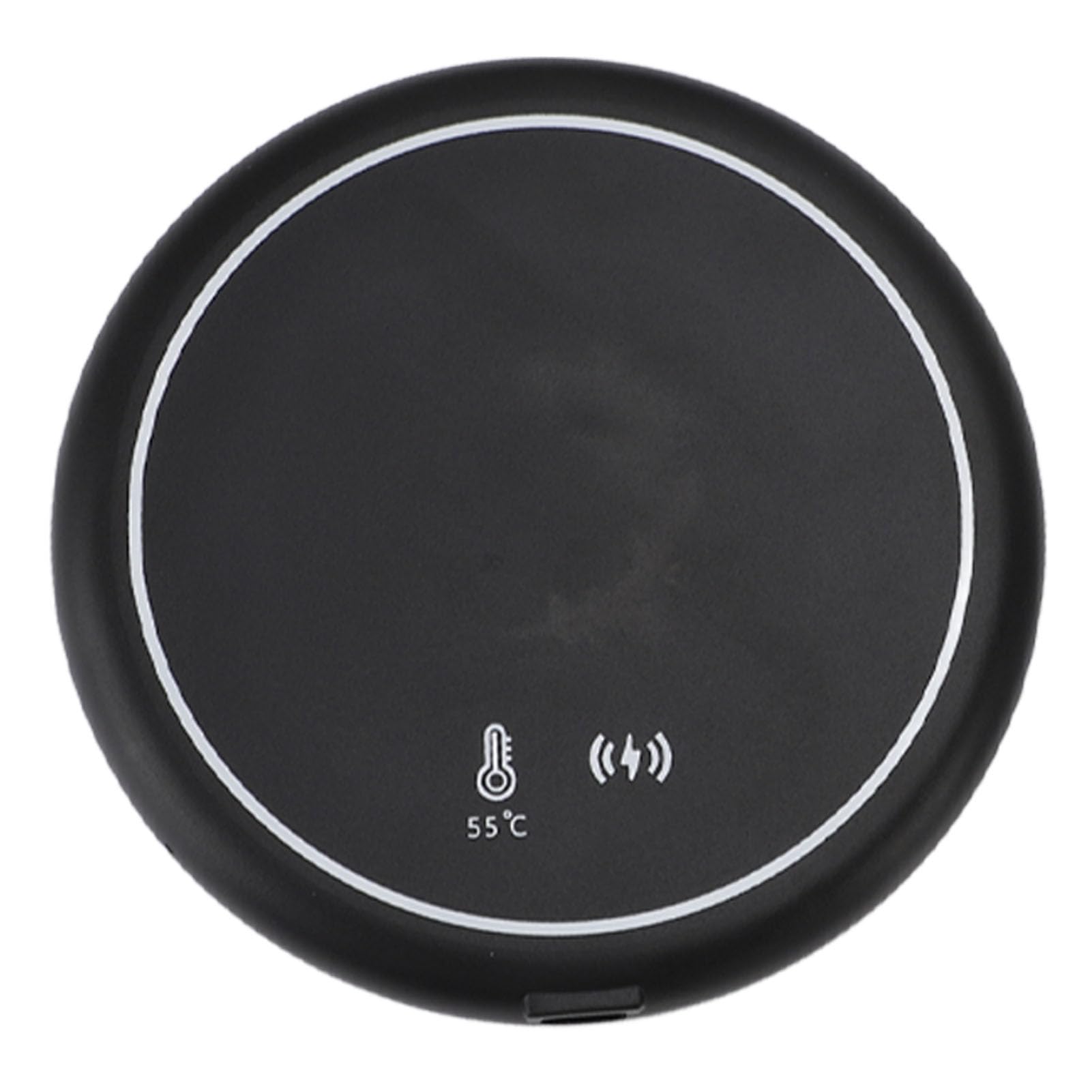 Cup Warmer Mug Warmer Cup Heating Pad with Wireless Charger and Intelligent Recognition for Home Travel Office Use