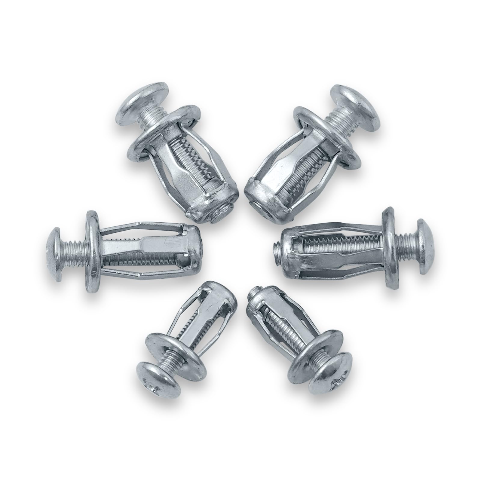 Kit 45 Dadi A Petalo Per Pareti Cave - M4, M5, M6 In Acciaio Al Carbonio - Foto 3