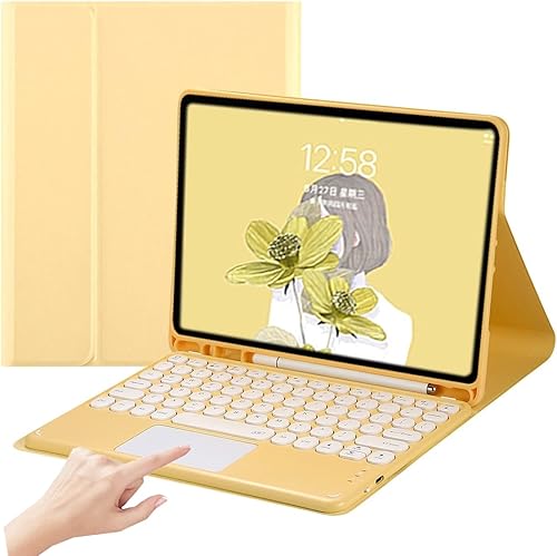 Miniatura 11 de Funda de teclado para iPad Air de 11 pulgadas, M3, M2 2025 2024/iPad Air4 Air5, teclado táctil, magnético, desmontable, Bluetooth, teclado delgado