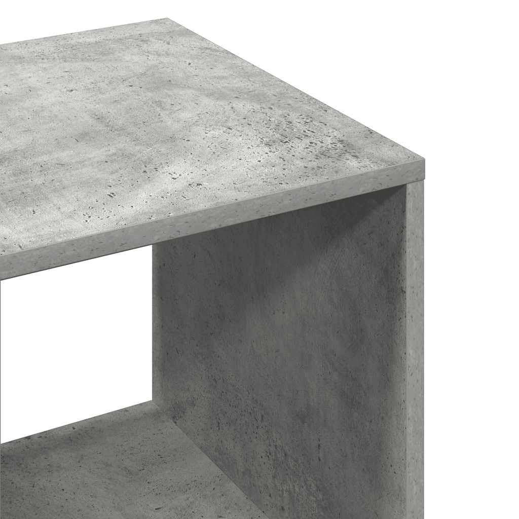 Hothingwell Szara betonowa szafa na ubrania 80 x 40 x 110 cm, z drewna inżynieryjnego z kółkami, szafka do przechowywania do sypialni, duża otwarta komora i 3-poziomowe półki boczne,