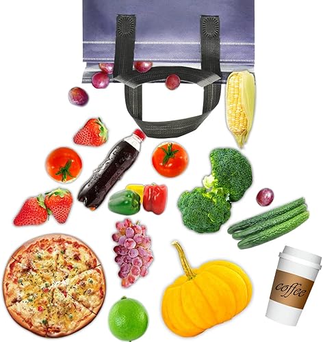 Miniatura 5 de SDQCLIIF Bolsas de entrega de alimentos aisladas,Bolsas para llevar restaurantes,Entrega de alimentos fríos o calientes para fiesta de picnic, sello