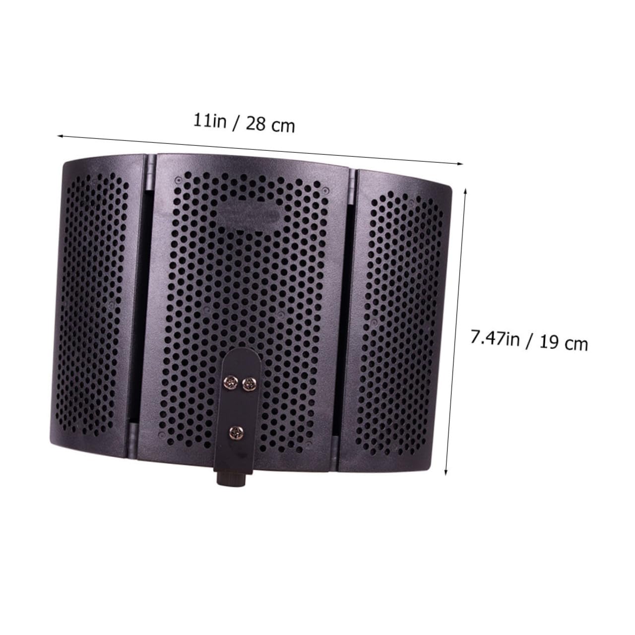 Kisangel Filtro para Micrófono Protección contra Viento y Saliva, Material Abs y Esponja, Accesorio Adecuado para Estudio de Grabación y Aislamiento Acústico