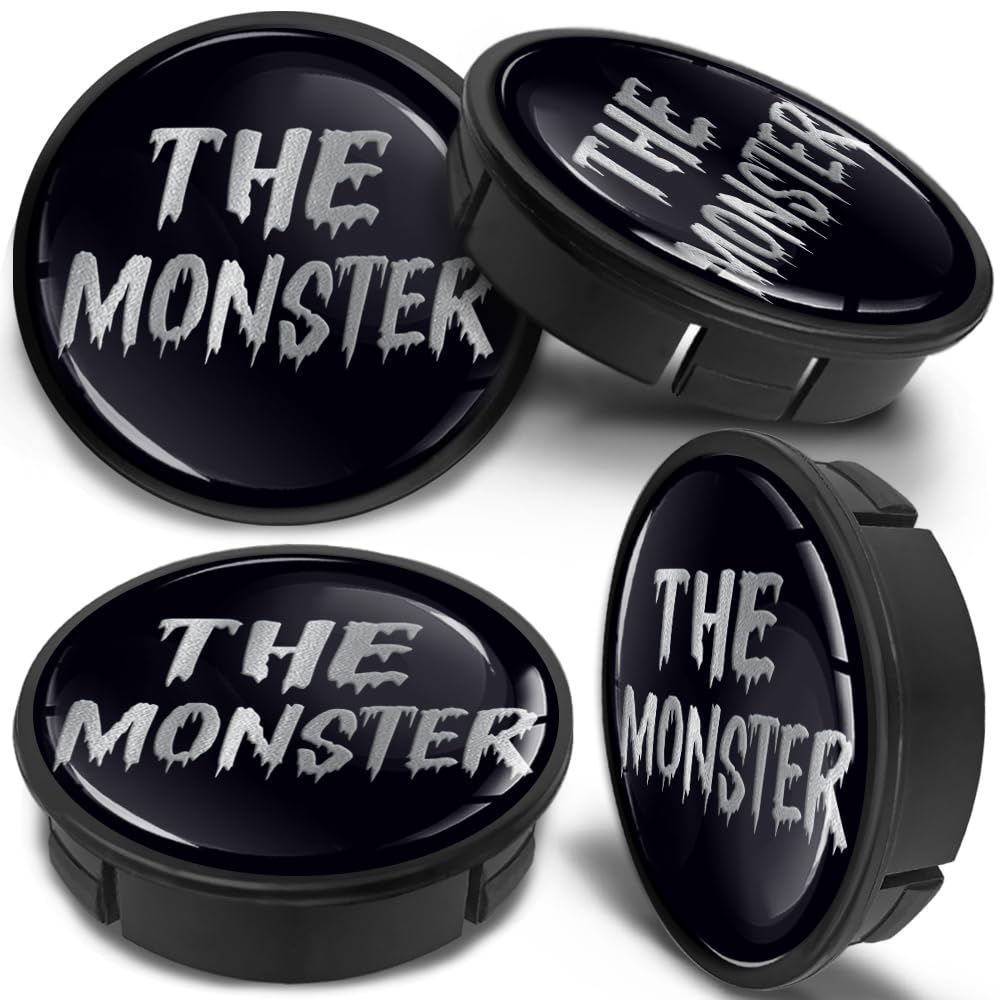 60mm Wheel Centre Caps Set of 4 – Black ABS Plastic Alloy Wheel Hub Caps Replacement – Push Fit Car Wheel Centre Caps – Multiple Designs (CX 0) — view 28
